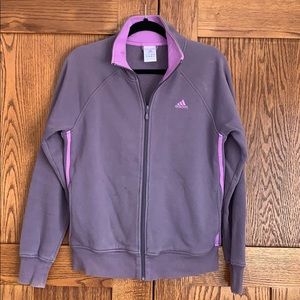 Purple Vintage Adidas Zip Up